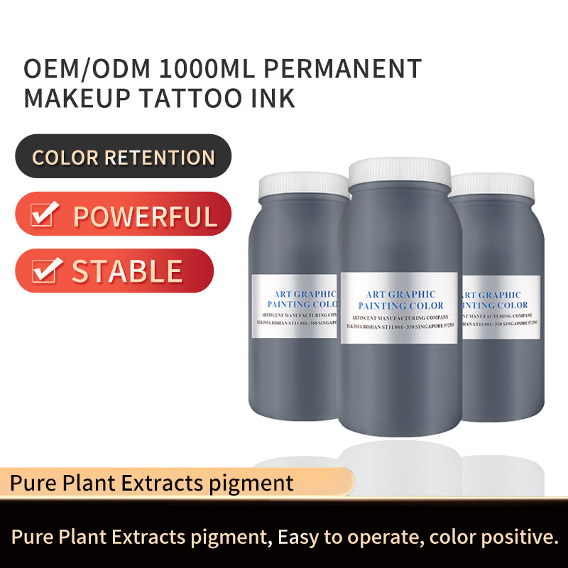 QM-723 Pigment OEM/ODM 1000ML Permanent Makeup Tattoo Ink